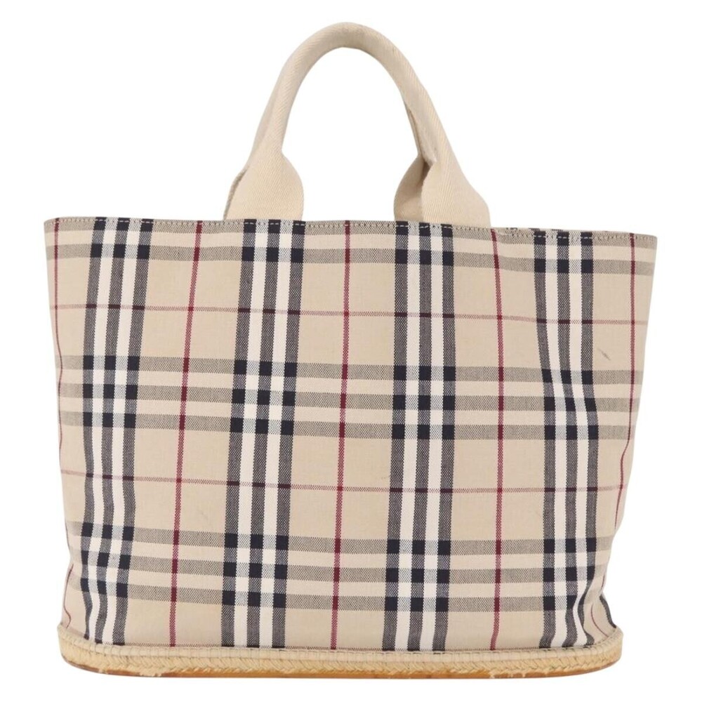 Burberry Nova Check Tote canvas check pattern Small